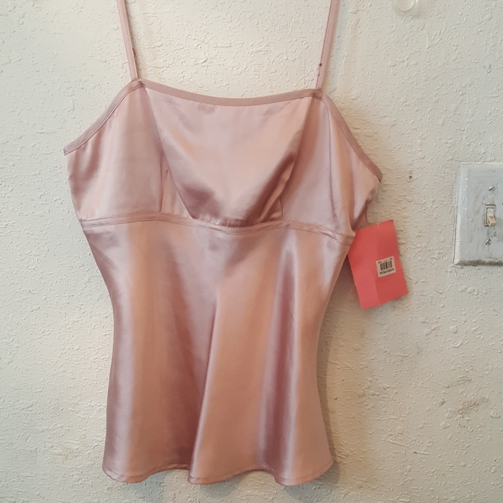 Caslon pink silk top